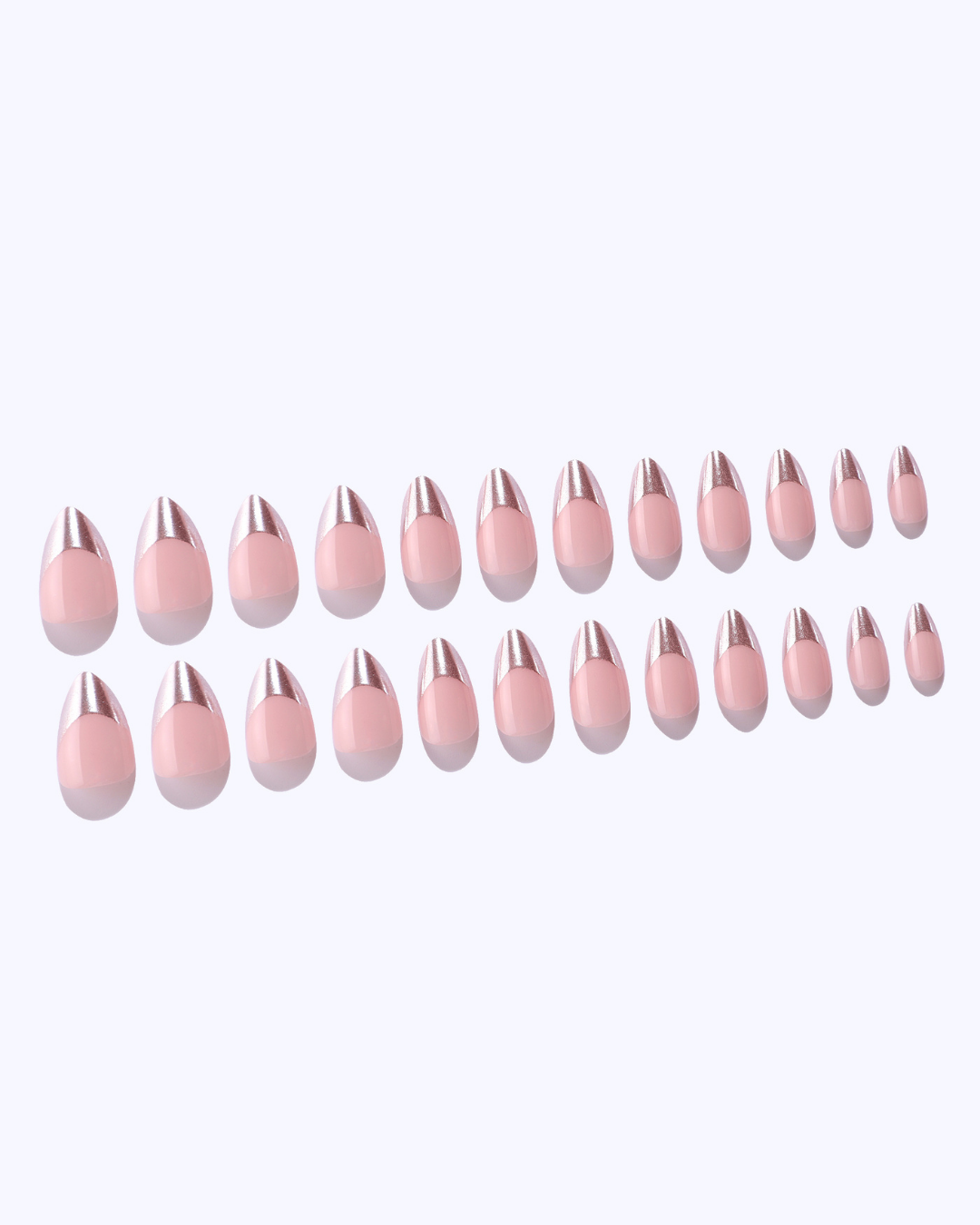 Text Me When You Get Chrome Press On Nails (24PC)