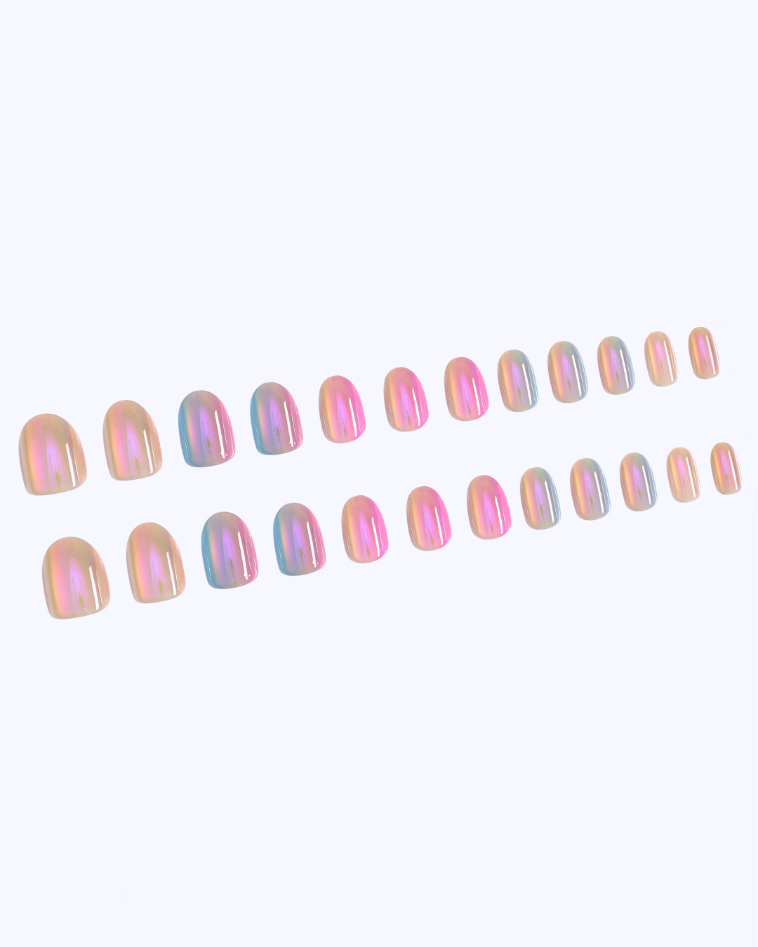 Iridescent Press-On Nails